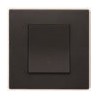 Interrupteur Vimar Linea va-et-vient simple noir avec (ou sans) témoin lumineux led couleur au choix