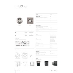 Thera-R ENCASTRE DE SOL ROND GU10 IP67  IX MAX 9W -K -Lm