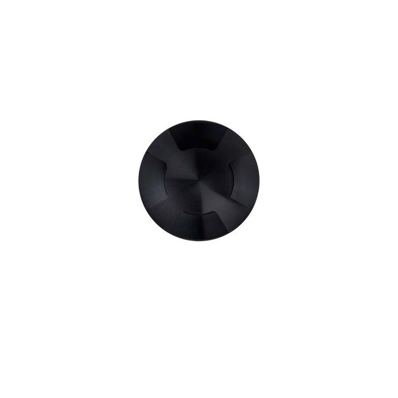Inground 4 ENCASTRE DE SOL ROND LED 24Vdc IP67 4 FENETRES NOIR 2W 2700K OU 3000K OU 4000K 90Lm