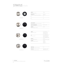 Stratus 1 ENCASTRE DE SOL ROND GU10-230V  IP67  [1 saida] NOIR MAX 9W -K -Lm