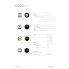 Stratus 1 ENCASTRE DE SOL ROND GU10-230V  IP67  [1 saida] NOIR MAX 9W -K -Lm