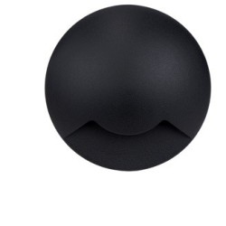 Stratus 1 ENCASTRE DE SOL ROND GU10-230V  IP67  [1 saida] NOIR MAX 9W -K -Lm