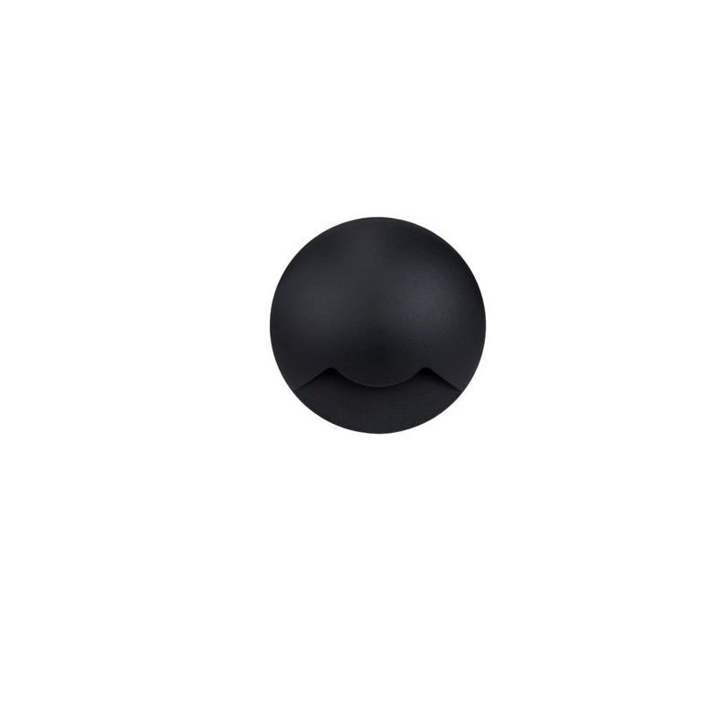 Stratus 1 ENCASTRE DE SOL ROND GU10-230V  IP67  [1 saida] NOIR MAX 9W -K -Lm