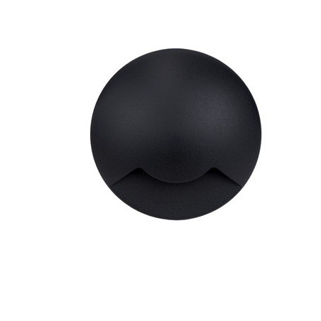 Stratus 1 ENCASTRE DE SOL ROND GU10-230V  IP67  [1 saida] NOIR MAX 9W -K -Lm