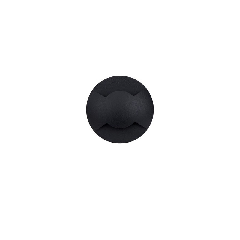Stratus 2 ENCASTRE DE SOL ROND GU10-230V / GU5,3 -12Vdc IP67  [2 saida] NOIR MAX 9W -K -Lm