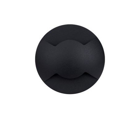 Stratus 2 ENCASTRE DE SOL ROND GU10-230V / GU5,3 -12Vdc IP67  [2 saida] NOIR MAX 9W -K -Lm