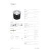 Toba S ENCASTRE DE SOL COB LED IP67 23º/ 60° IX 7W 3000K 550Lm/600Lm (possible en 4000k sur demande)
