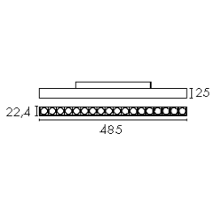 LINE 20– - Magnetic 48V - LED SMD - 20W - 3000K - ON-OFF 48V - Couleur Noir