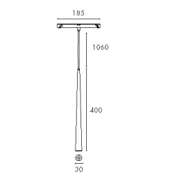 ONNI 04 - Magnetic 48V - LED COB - 4W - 3000K - DALI 48V - Couleur Noir