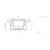 KIT PROFILE LINE 2-2m avec accessoires
