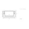 KIT PROFILE SAILLIE EN ALUMINIUM DIFFUSEUR POLYCARBONATE OPALE (17x9x2000mm)