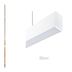 Suspension LUMI-DUO Blanc 30+60 W 1490 mm 3000 K