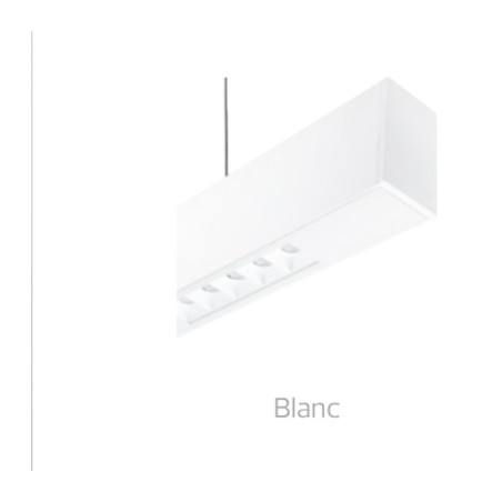 Suspension LUMI-P LENS Blanc 40 W 1490 mm 3000 K