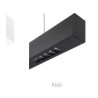 Suspension LUMI-DUO LENS Noir 24+30 W 1190 mm 4000 K